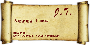 Jagyugy Tímea névjegykártya